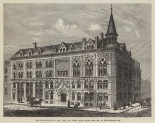 Nouvelle maison des docks de la East and West India Dock Company, à Billiter-Square